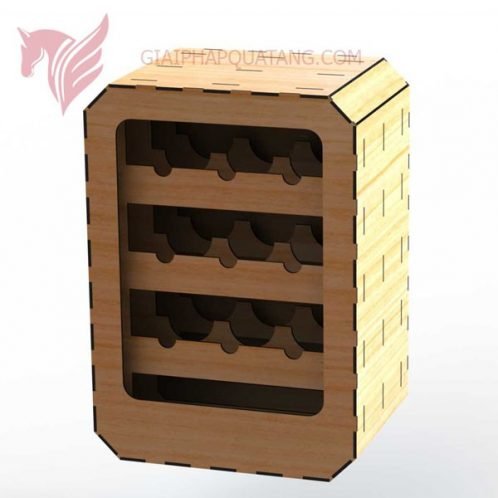Hộp rượu gỗ